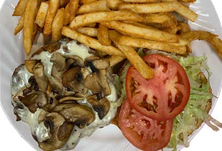 Mushroom Mozza Burger