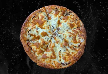 Beef, Onion, Mushroom Pizza